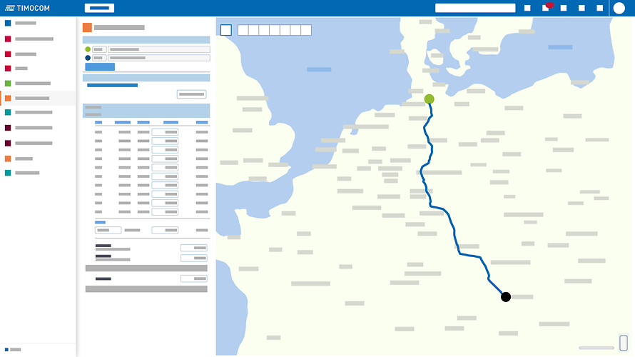TIMOCOM Marketplace – reittien suunnittelu
